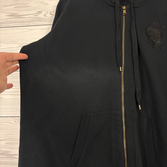 Lauren Ralph Lauren Black Zip Up Crest Jacket Size 2X - Picture 7 of 7